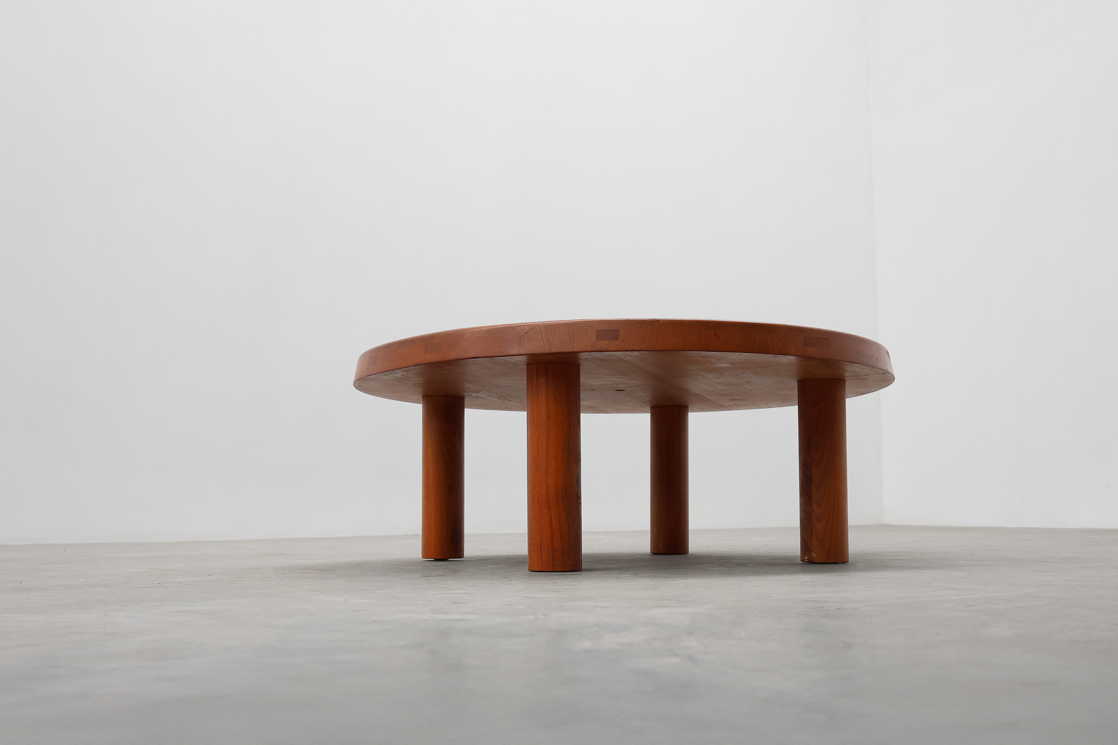 Pierre Chapo, Coffee Table Model T02M in Solid Elm, France 1976thumbnail